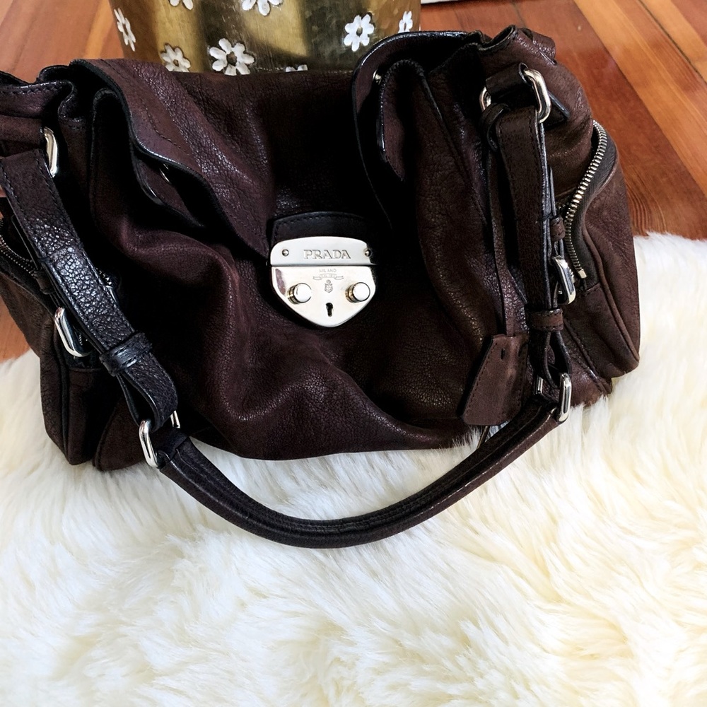 Prada slouch shoulder bag